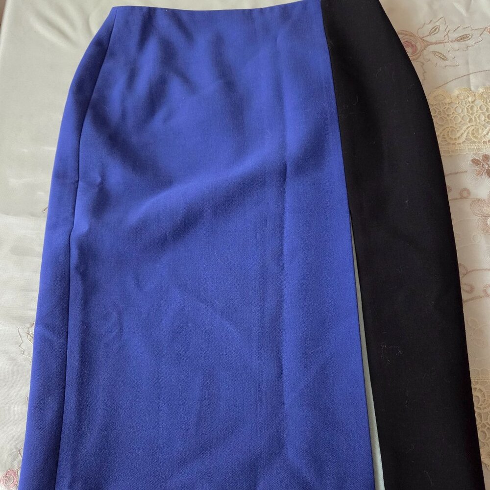 Vintage Boden Pencil Two-Tone Skirt 1980s